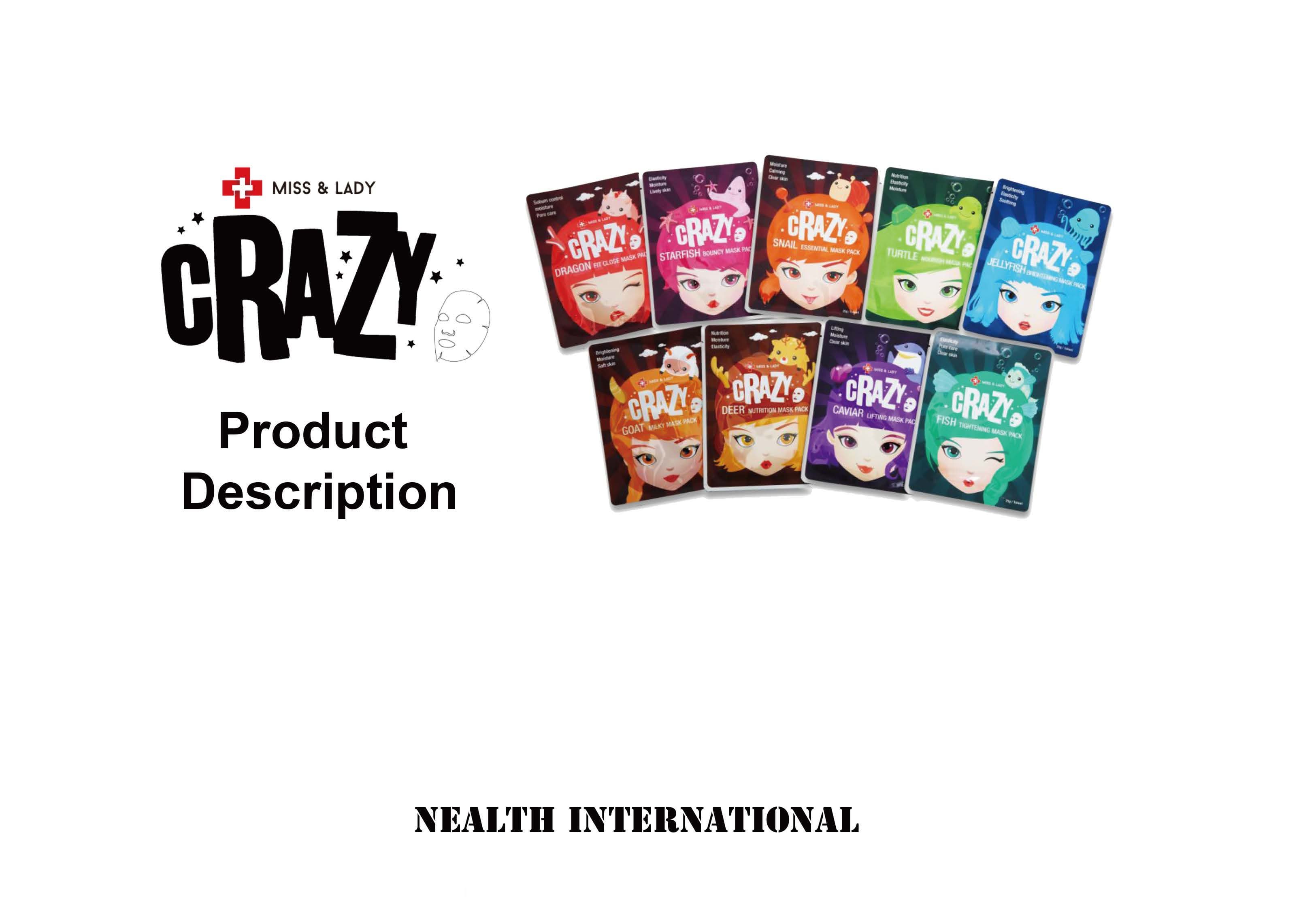 Miss_Lady Crazy Facial Mask Sheet Pack